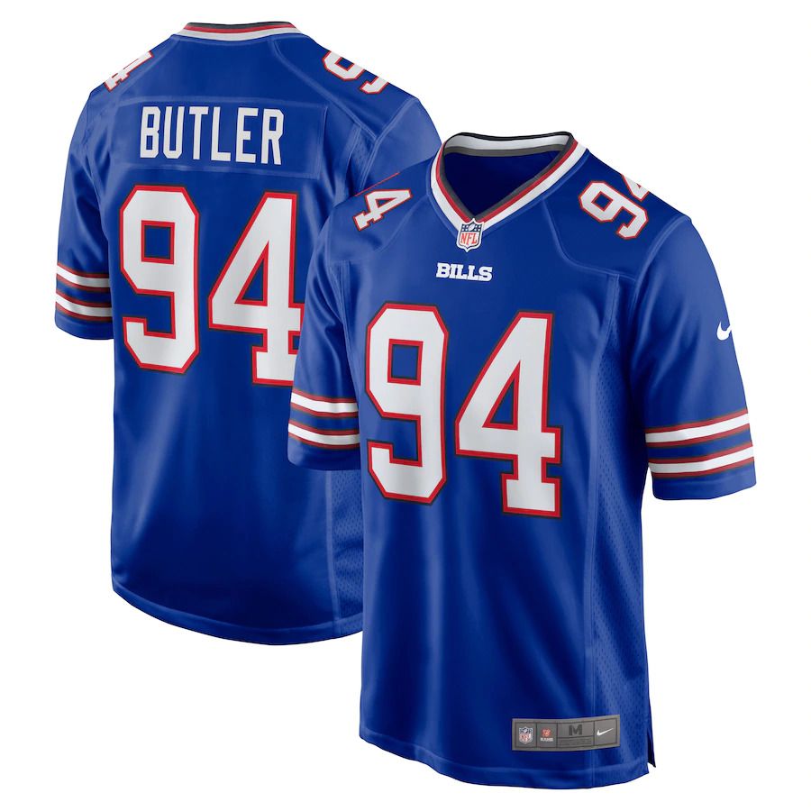 Men Buffalo Bills #94 Vernon Butler Nike Royal Game NFL Jersey